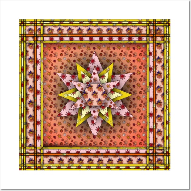 Sun Quilt Wall Art by Zodiart